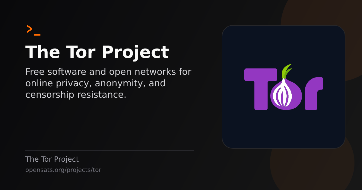 The Tor Project - funded by OpenSats