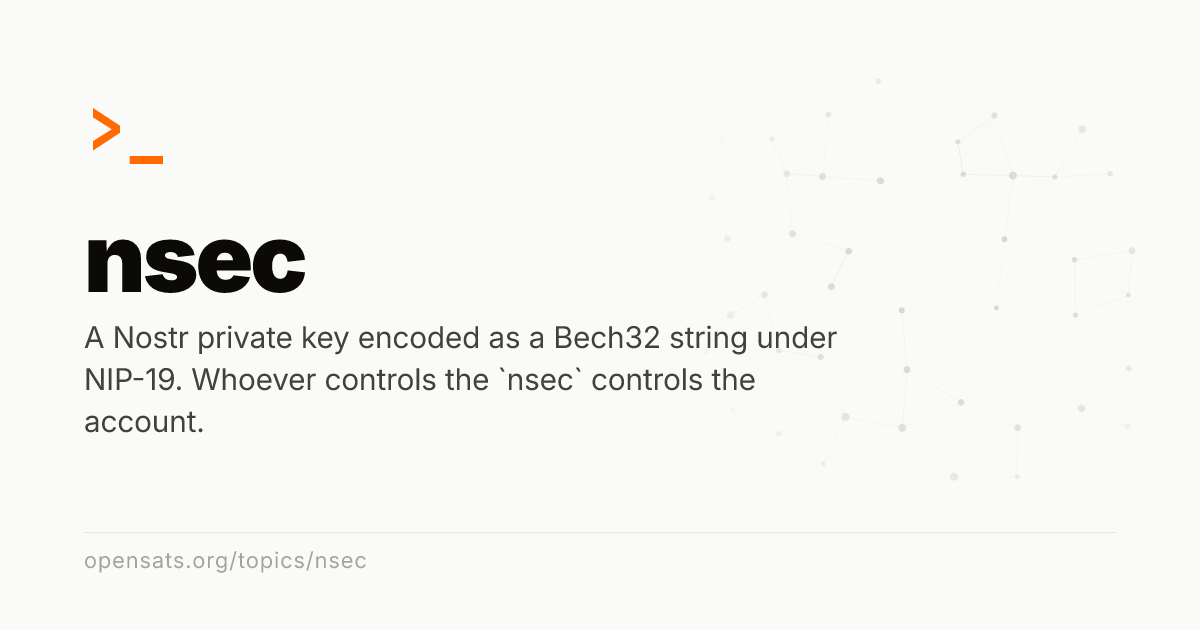 Nsec Decatur nsec - OpenSats Topics